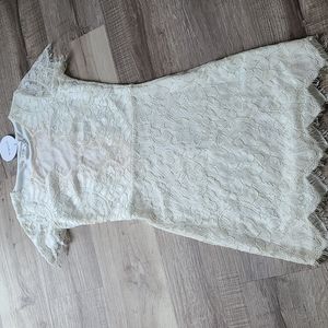 NWT ivory lace sexy dress